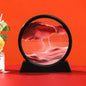 3D Moving Sand Art Nordic Creative Oranment Liquid Hourglass Flowing Sand Sandscape round Quicksand Painting Home Decor Gifts