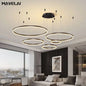 Modern Led Ceiling Chandelier Circular Ring Chandelier Living Bedroom Dining Room Lighting Home Indoor Lighting Decor Chandelier