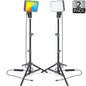 2-Pack LED Panel Ring Light Kit with Tripods for Content Creation
