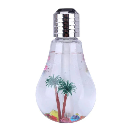 Mute Small USB Bulb Humidifier Desktop Colorful Night Light Air Humidifier Car Mini Usb Aromatherapy Machine Atomizer Diffuser